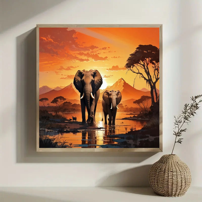Diamond Painting Set - Full Diamond Round Water Diamond Art