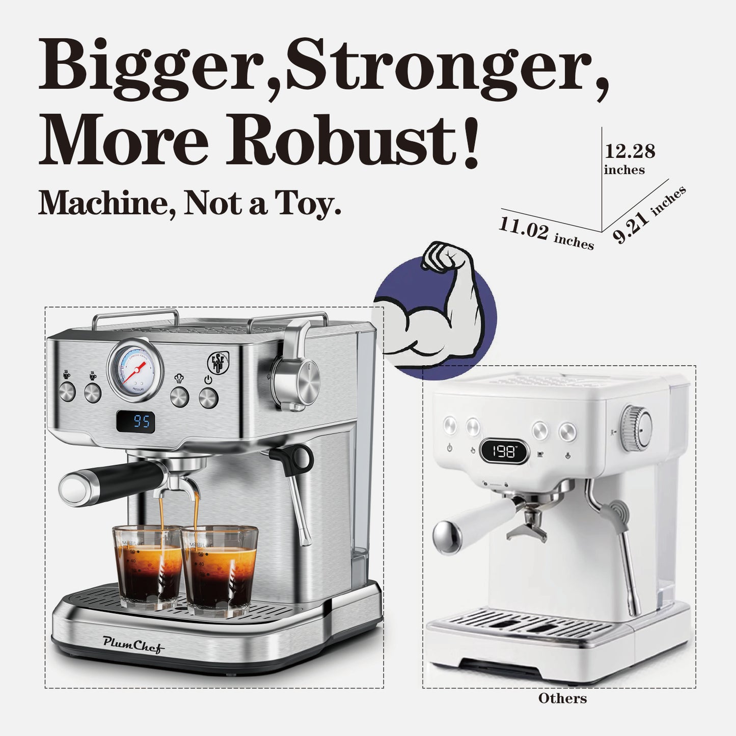 20 Bar Professional Espresso Machine With Milk Frother