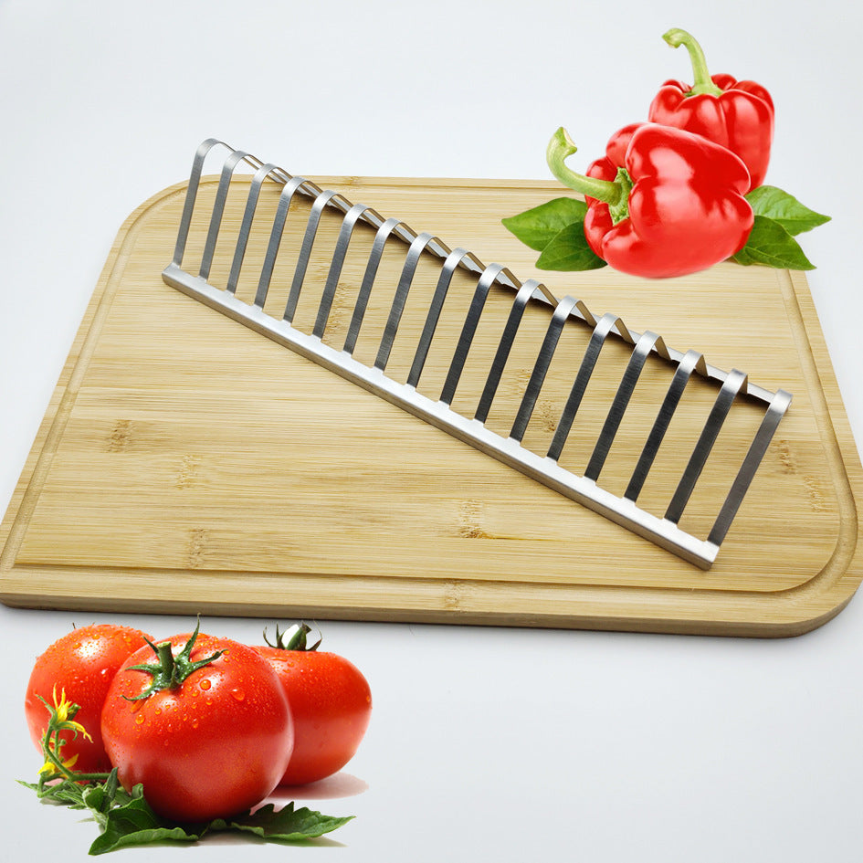 Outdoor BBQ Stainless Steel Grill Triangle Picnic Barbecue Utensils